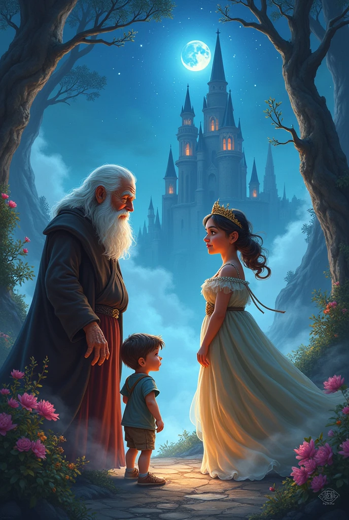 The Old Lady, the Boy, and the Princess