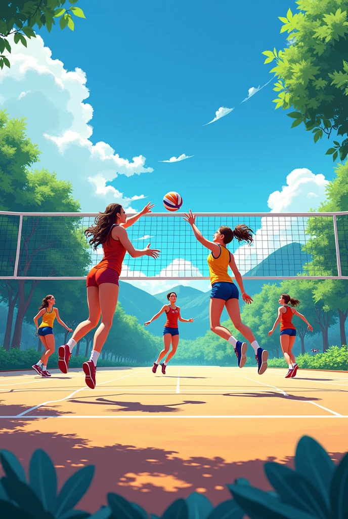 quadra de volei