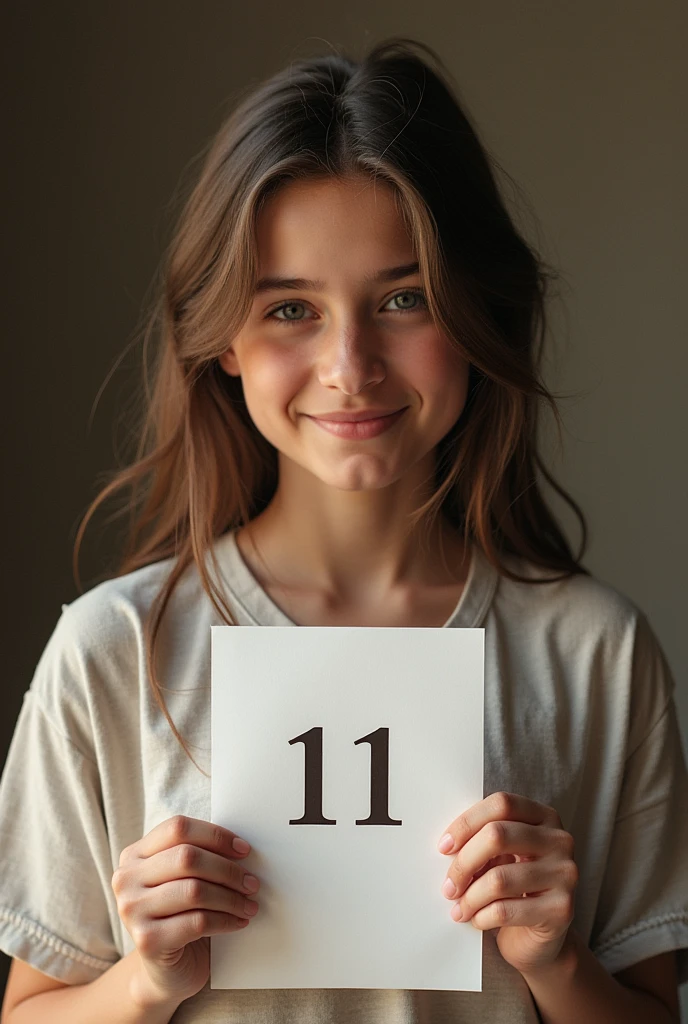 to be a girl, for 22 years, who will hold a sheet in his hand on which 11 is written/08/2024