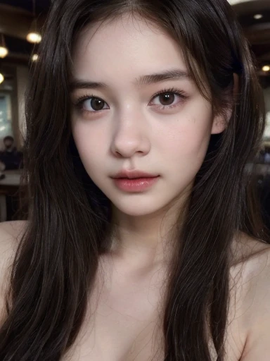 (8k,High resolution、masterpiece、High resolution、detailed、Highest quality、Surreal、RAW Photos)、student、One Woman、、Young、Cute face、Real Skin、Long Hair、18-year-old、、Brown eyes、Black Hair、Various expressions、 Very beautiful face, Beautiful girl model, Very beautiful face, Beautiful and delicate face, Sharp beautiful face, Attractive beautiful face, Gorgeous and attractive face, A lovely and delicate face, Beautiful model girl, Beautiful realistic face, Gorgeous face portrait, Super beautiful face, Beautiful face in every detail, Beautiful female model, Realistic beautiful face  、restaurant