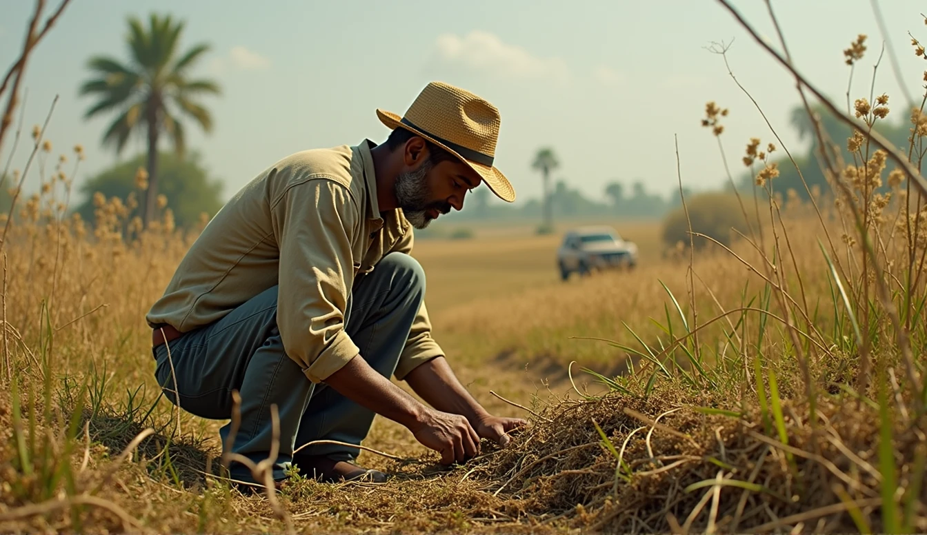 Scene 1: Farmer Working Hard