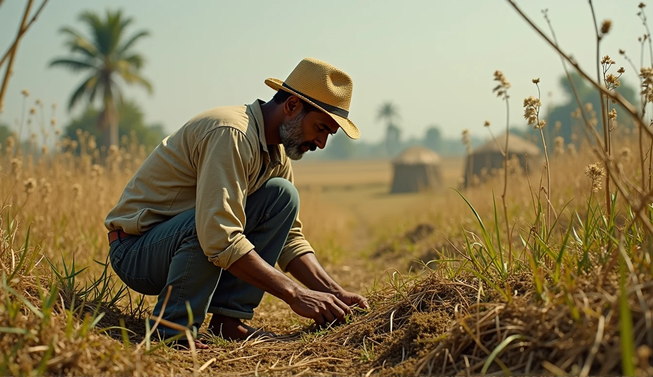Scene 1: Farmer Working Hard