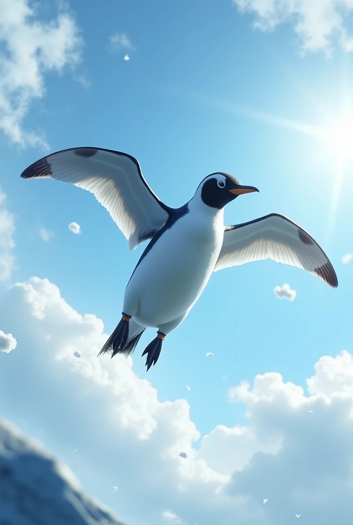A flying penguin