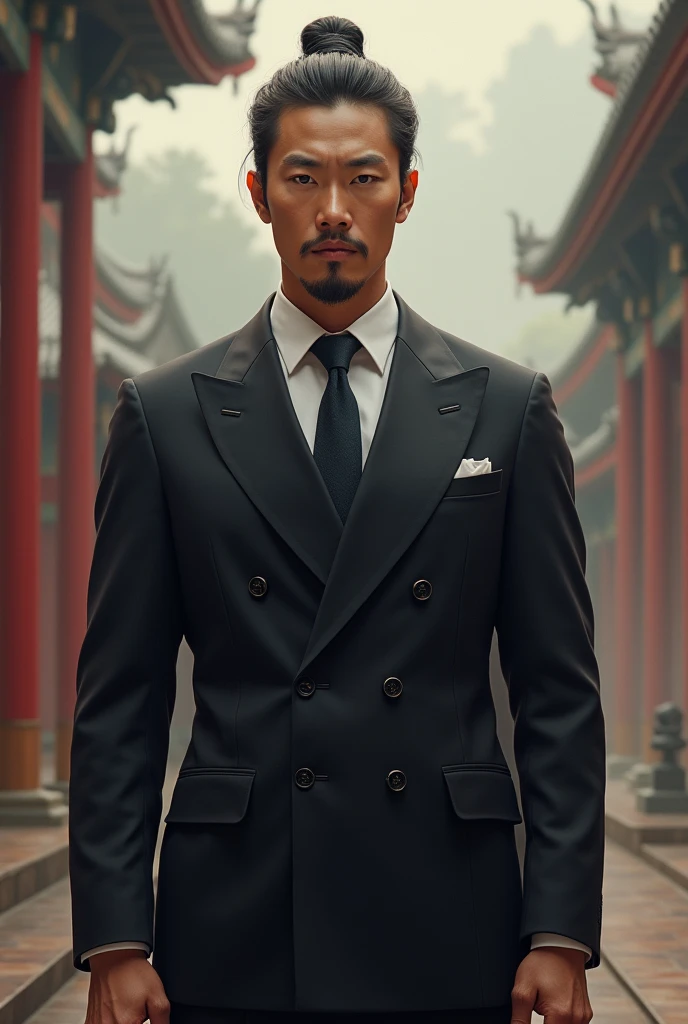 A Korean man, Suit dress, Cao Cao
