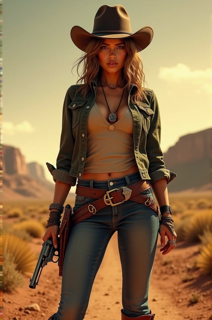 Outlaw cowboy girl western serious