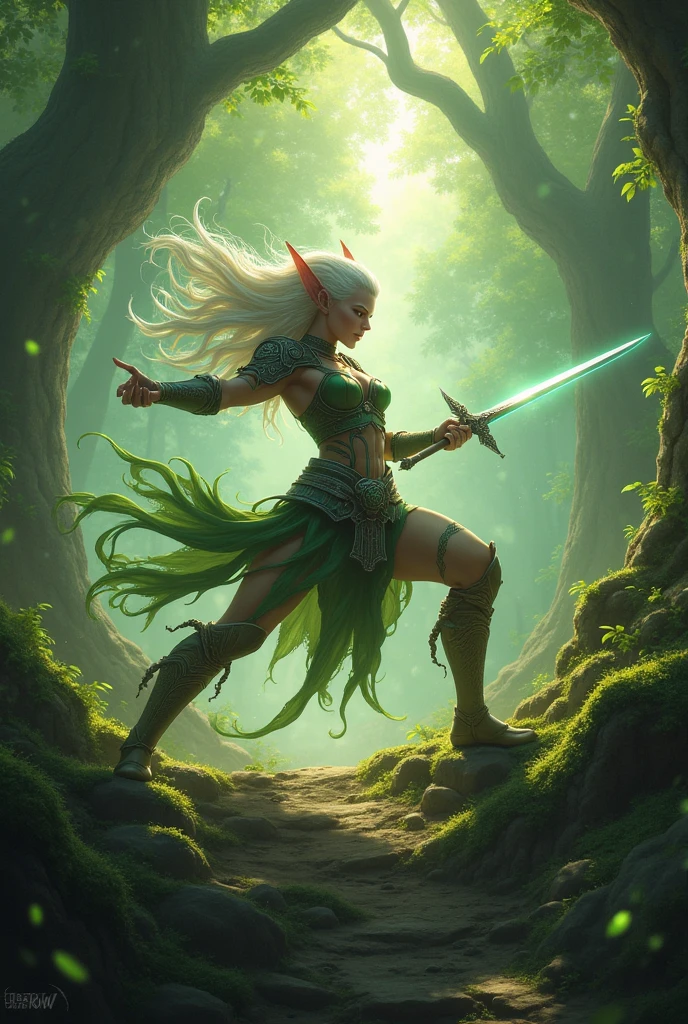 elven strikes, front view, above view