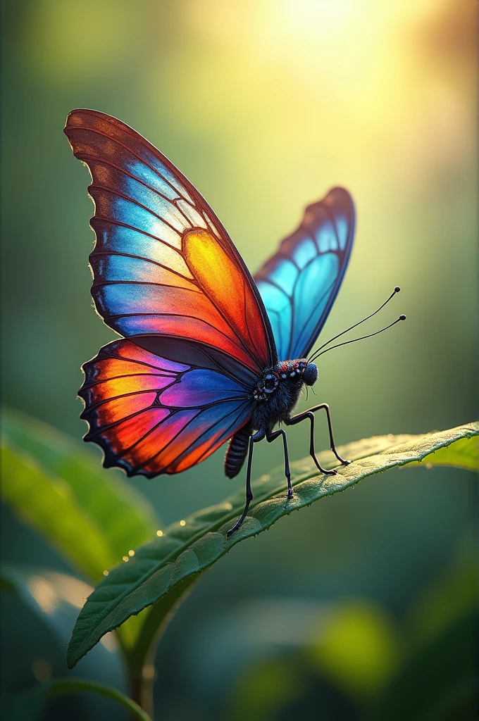 Butterfly colorful wings