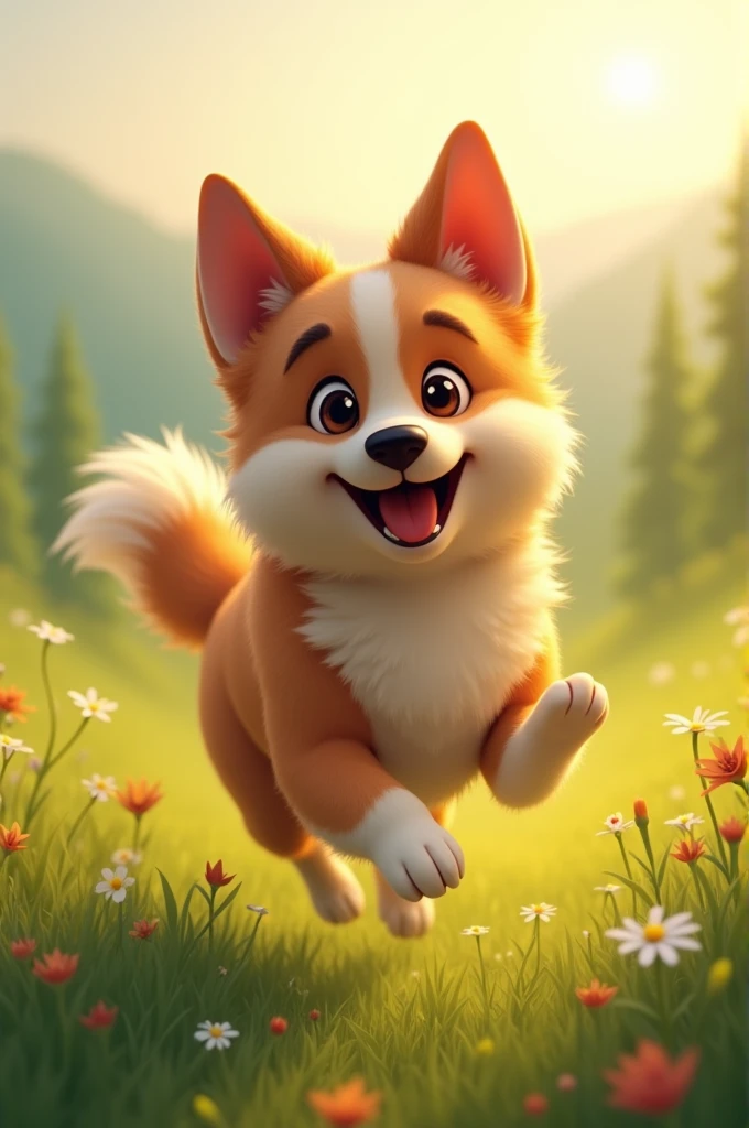 a dog
