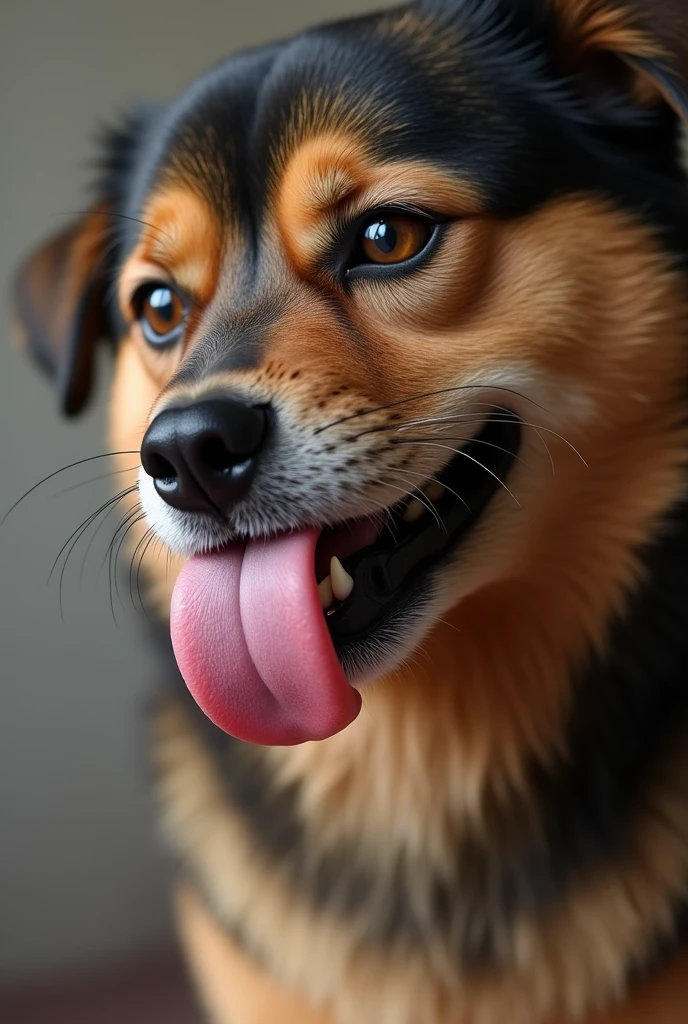 a dog inserting sexual organ in cat