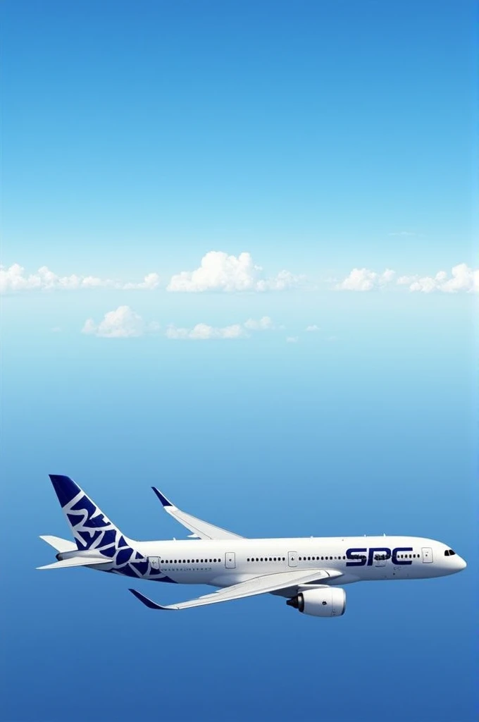 Generate an image of an A350 with logo SPC