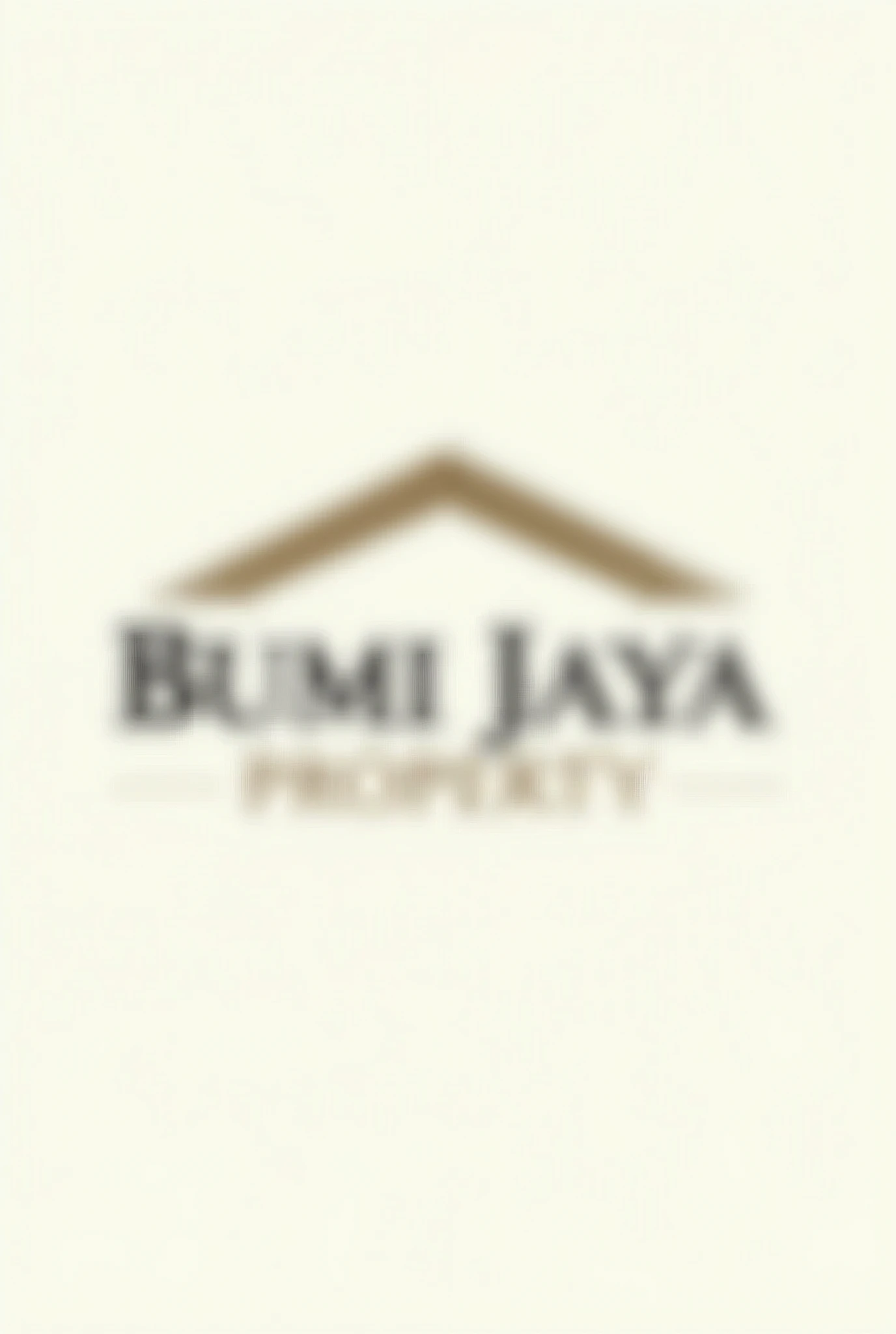 Create a property logo that says Bumi Jaya Property with simple colors