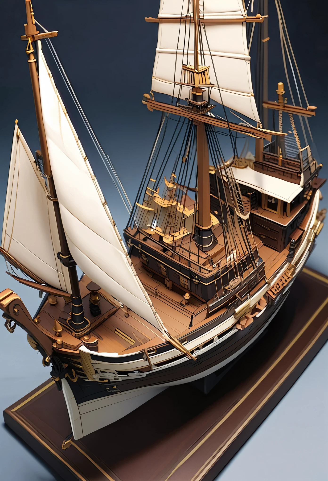 Model sailing ship,galleon,Exquisitely crafted miniatures
