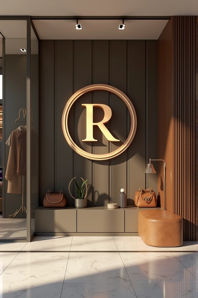 crée moi un logo 3D d'une boutique d'habillement hyper réaliste et très moderne avec le nom '' RASISE ANTONIO FEDOR KI ''. Rajoute d'autres éléments Illustratives très perfectionnistes