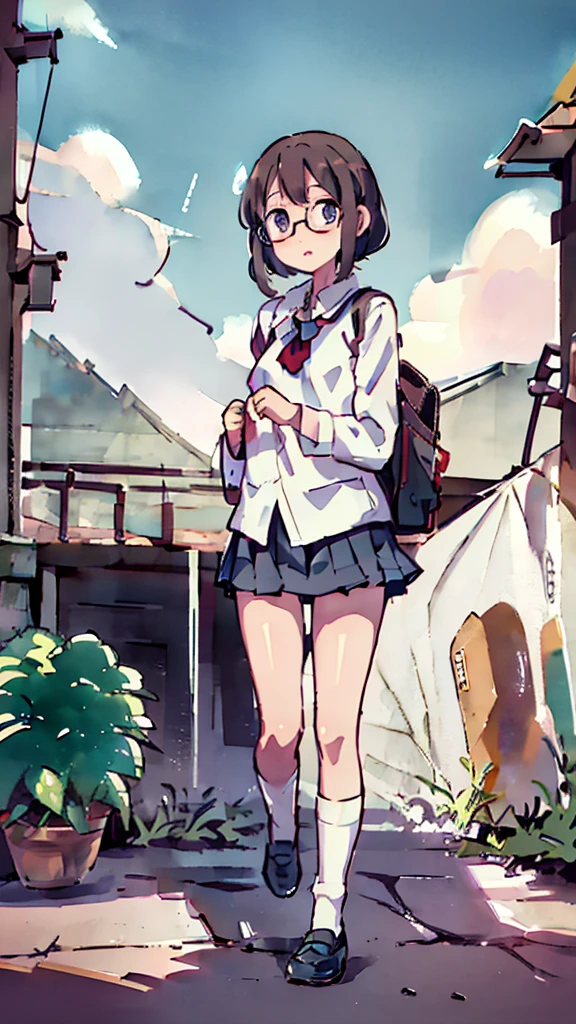 Dazzling Light、Many towers in the distance、Big Moon、metropolis、Tall buildings、Looking up at the stars、water、Midnight、Moon、Blue light、sky、sea、Nsfw、masterpiece, high quality, 4K, HDR,, Stable Diffusion prompt: schoolgirl with short、brown hair and red-framed glasses, wearing a white blouse and navy skirt, white panties visible, navy socks and brown loafers, in a state of arousal and trembling with sexual climax,simple illustration style, In a nichijou (everyday life) Setting Image generation AI model used: Stable Diffusion (eleet- model)
id: i2