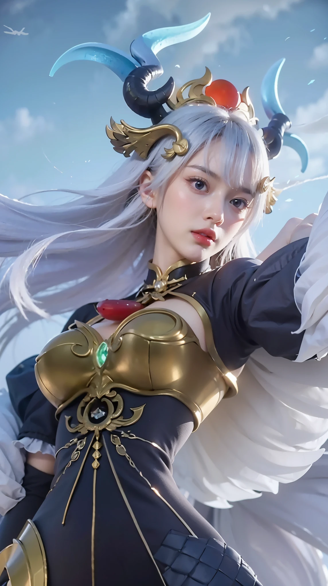 a close up of a girl , detailed strands of hair , big booobs , shadowbringers cinematic, 4 k detail fantasy, a beautiful fantasy empress, game cg, xianxia fantasy, xianxia hero, 2. 5 d cgi anime fantasy artwork, cinematic goddess close shot, ruan jia and artgerm, wow 4 k detail fantasy, hyper-detailed fantasy character, high definition, hyper- detailed,perfect, fantastic, detailed facial and body skin texture, detailed vagina (pussy), detailed eyes . ultra realistic, ultra detailed
