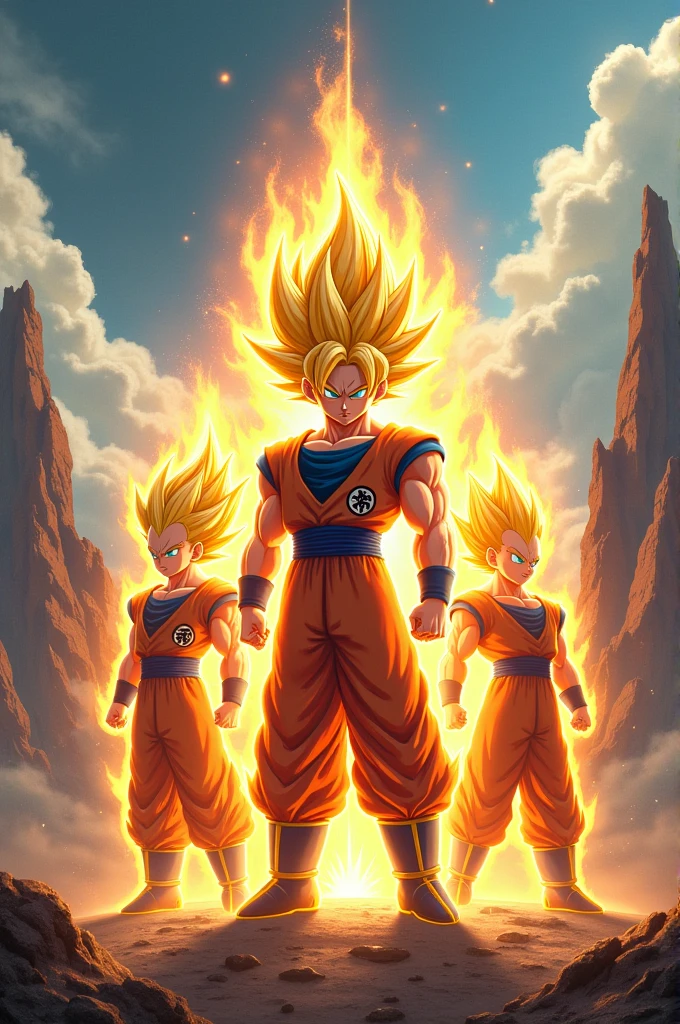 Dragonball characters in their ssj forms