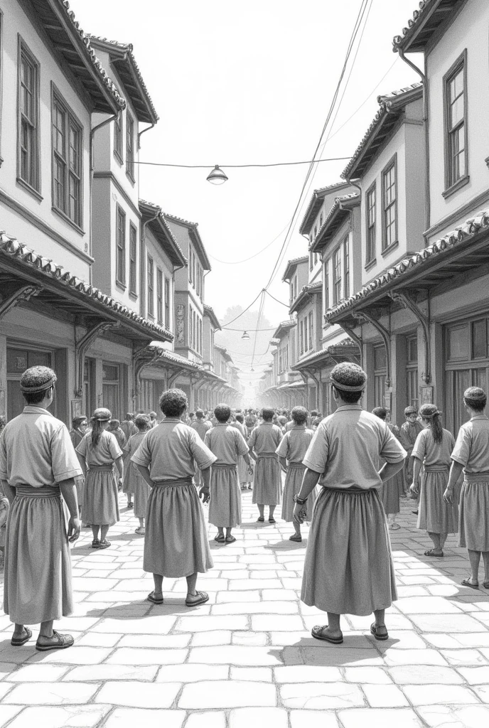 Create an example of a perspective drawing with one point perspective in the field of culture 