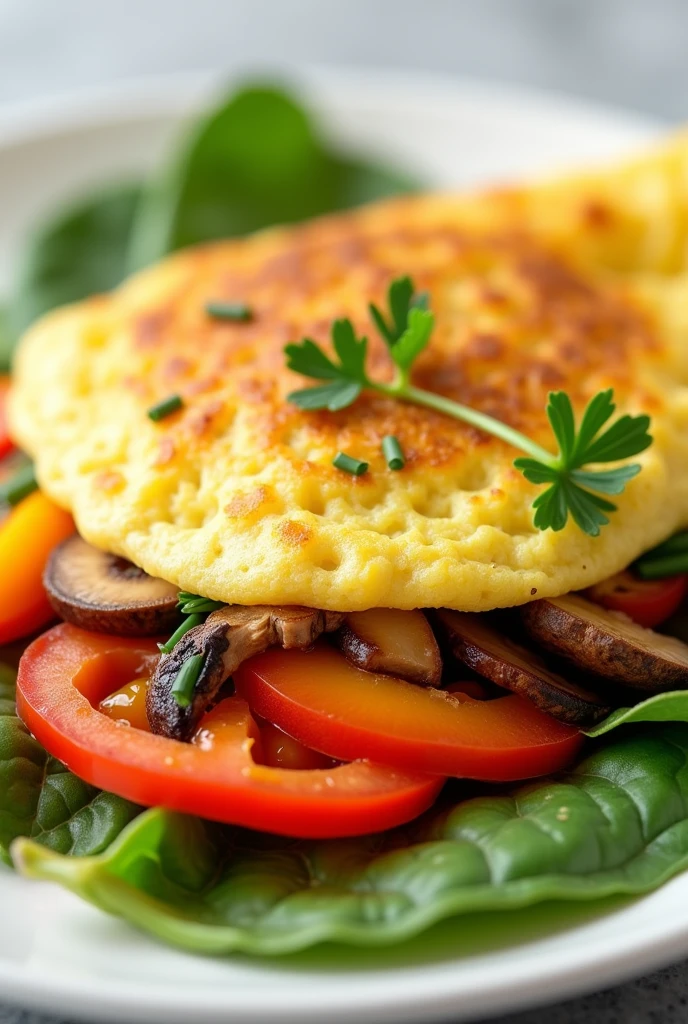 Rainbow Veggie Omelet