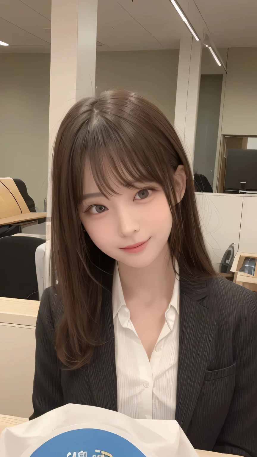 Best image quality (8k, High resolution, masterpiece: 1.2), Very detailed, Random Hairstyles, 26-year-old woman,
Extraordinary beautiful girl、Cute and beautiful face details、(Dealing with the Children_v1:0.008)、
score_9, score_8_upper, score_7_upper,
The moment you discovered a mistake at work: Employees staring at computer screens、Suddenly, wide eyes。after that、Slowly hold your head、Change into a look of despair。
clothing: In office casual、Wearing a suit with a loosened tie。
catchphrase: 「That moment、Everything is meaningless...」
,Active stop temporarily ,
On her side、The thunder danced。
Focus on the upper waist
, Random cute poses ,Big eyes ,Puffy eyes , Heart pupil, blush , Big shy smile , salute