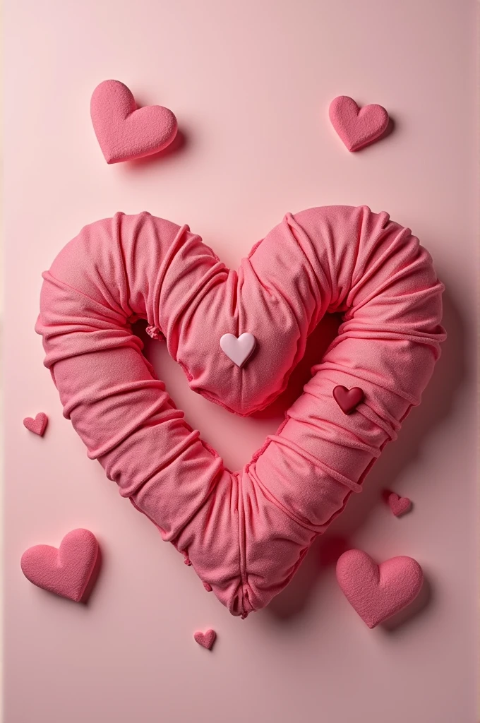 Wya letters made of hearts 
