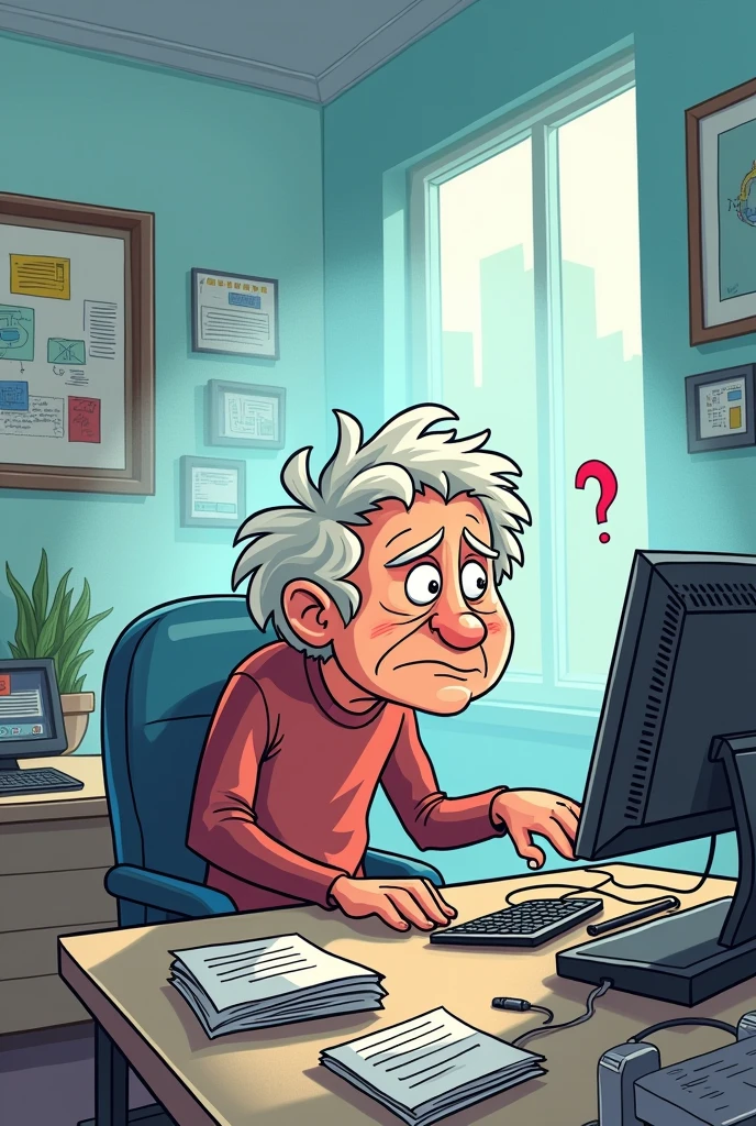 Lack of digital literacy cartoon 