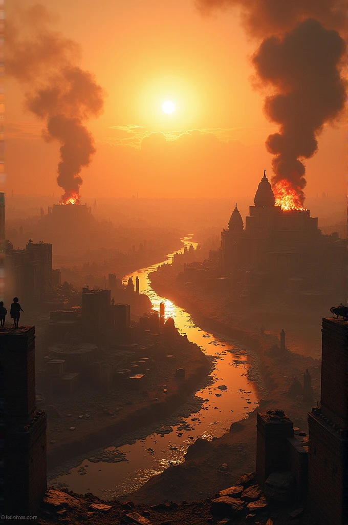 Destroy indus valley civilization 
