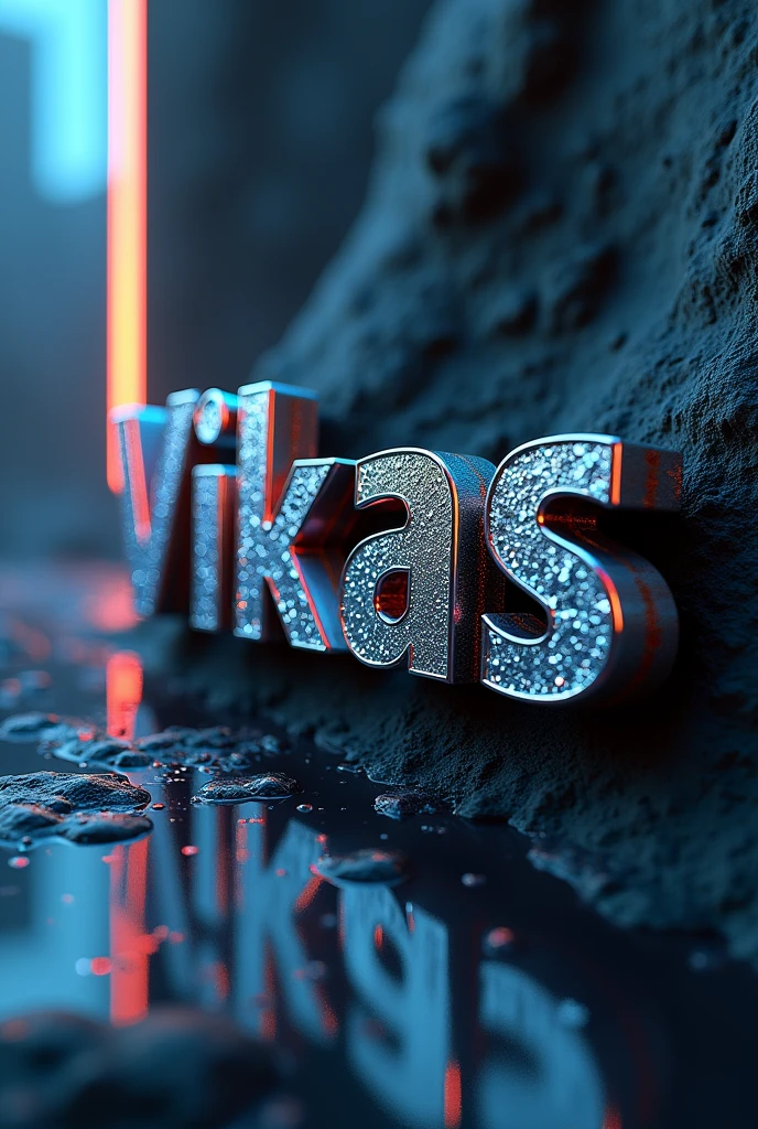 Style Vikas name art for dp 