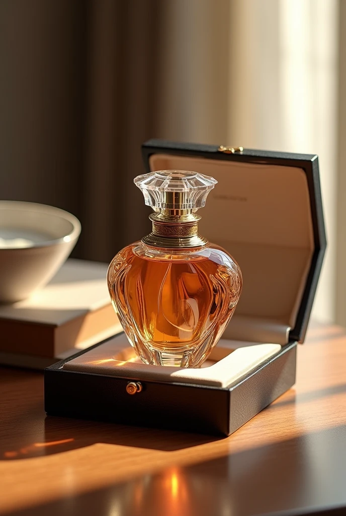 Perfume bottle plus box