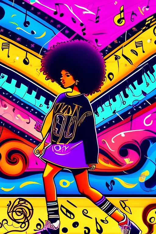 A background filled with scattered musical notes in various sizes and colors

A background completely filled with scattered musical notes in various sizes and colors, covering the entire screen.

beautiful girl colorful image

Dance hiphop Dance CREW  Waacking Dance

Punking 


black medium hair black medium hair 

Five fingers Baggy clothes Baggy clothes