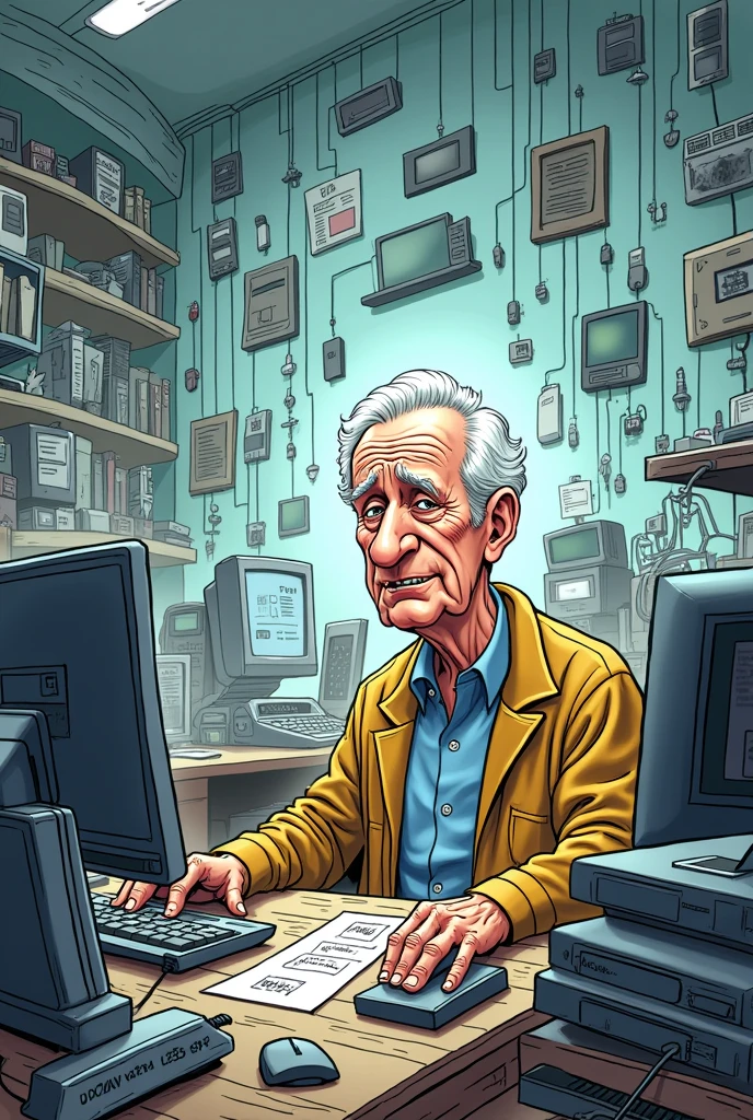 Lack of digital literacy editorial cartoon