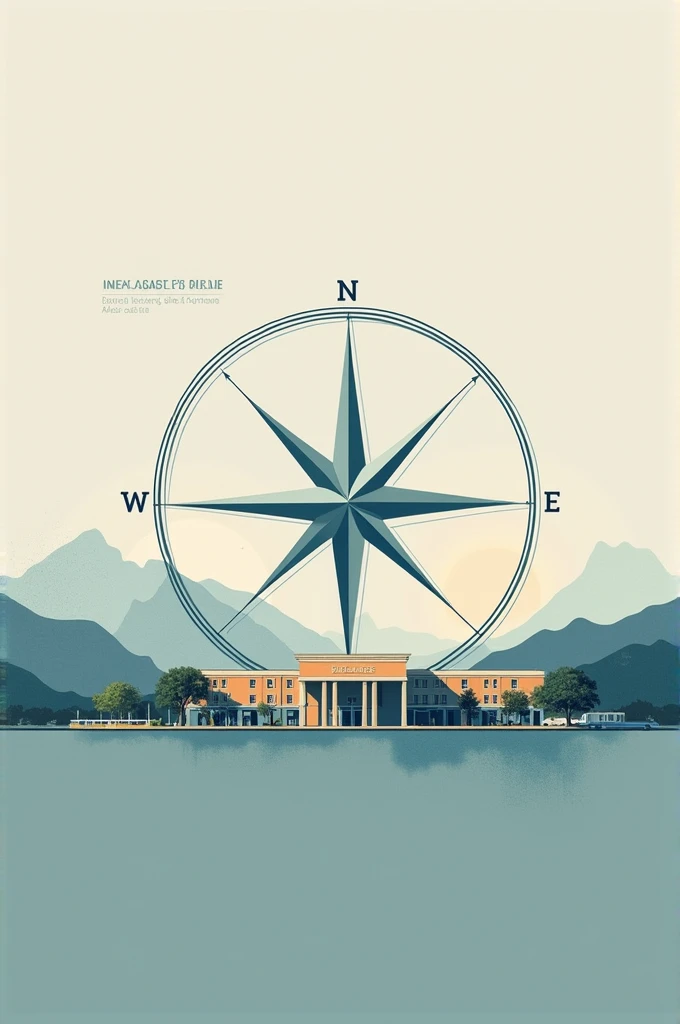 Represent the geographic location of Minas Tênis Clube unit I with the Compass Rose