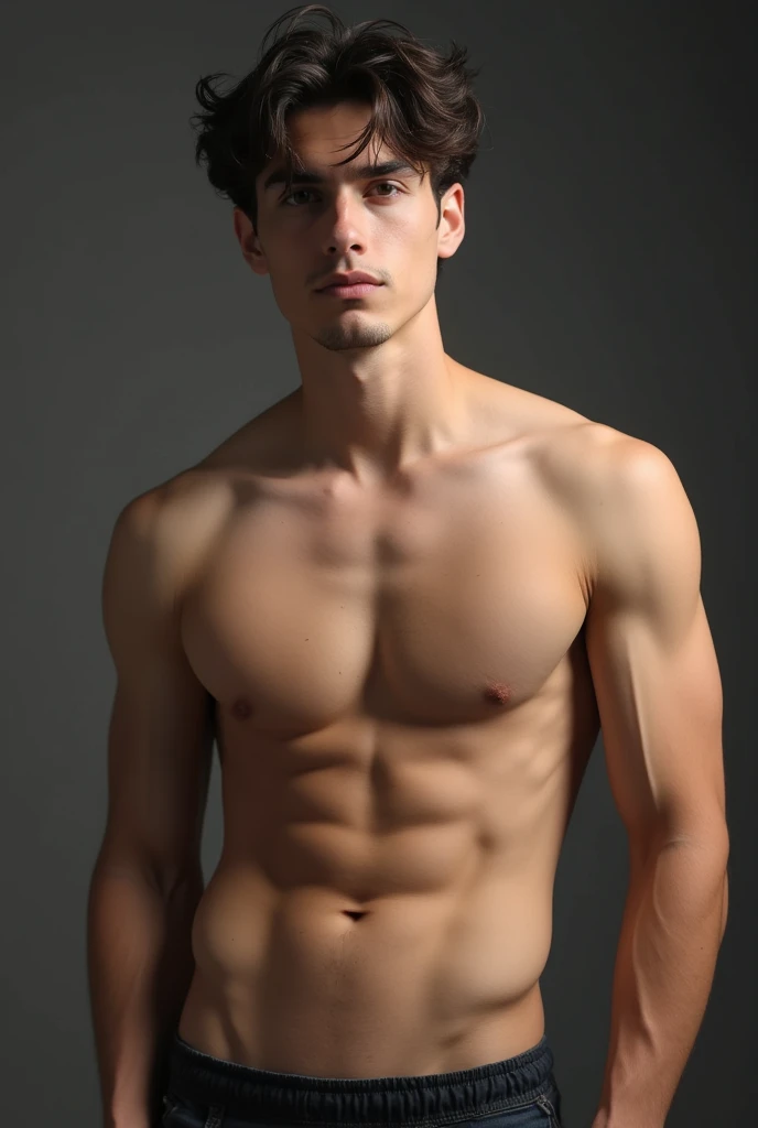 Abs in 18yo male, smooth not showing face or identity