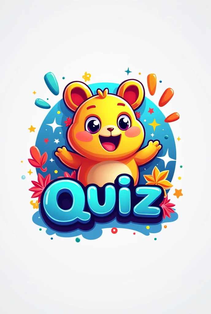 Create a Quiz logo with the name Studio Quiz wanted more fun type for kids