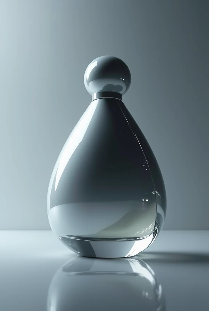 Simple futuristic perfume bottle 