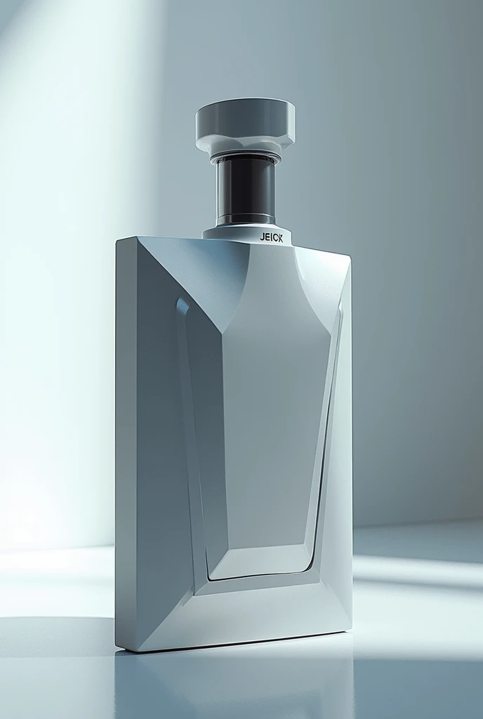 Simple futuristic perfume bottle