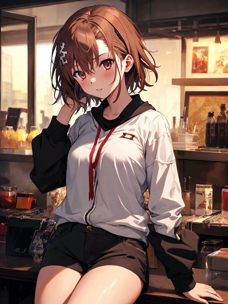 meme:1.5, Misaka Mikoto, highest quality, 1girl, uhd, retina, masterpiece, ccurate, anatomically correct, textured skin, super detail, high details, high quality, best quality, highres, 4K