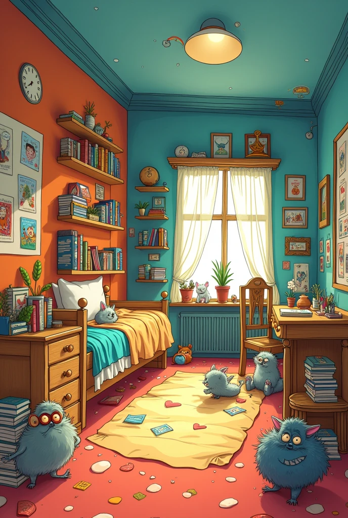 Kids room background editorial cartoons 