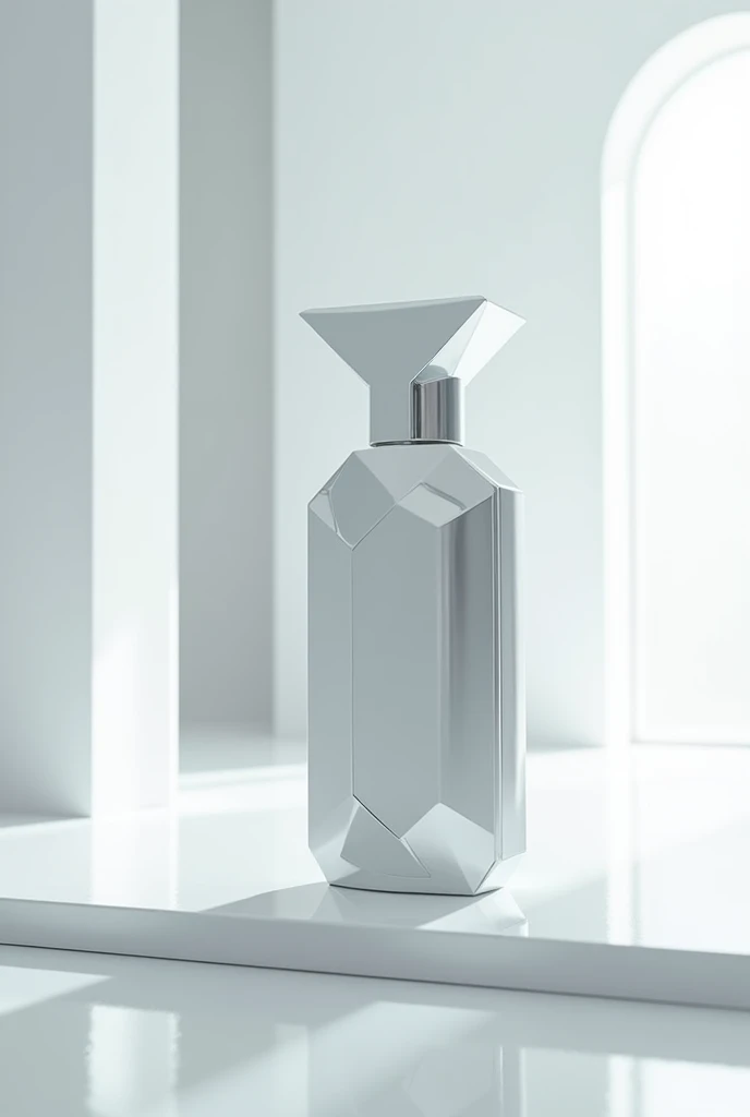 Simple futuristic perfume bottle 