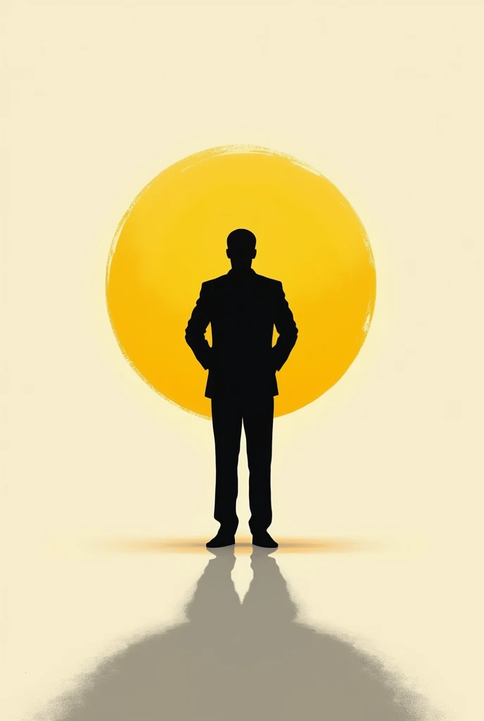 create a minimalist image, but beautiful, wishing dads a happy father's day. Use the colors black and yellow.