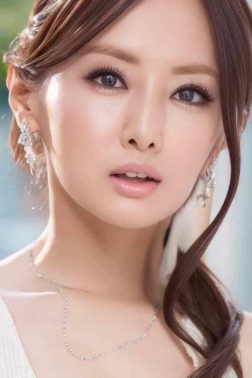 dynamic dance, girl, silver color hair, white clear micro vikini, full body, beautiful face, highdetailed eyes, high quality pupils, perfect body, beautiful tits, high detailed real skin, high quality skin, sweaty skin, high detailed real shadow, water drop, many color ink drop, fantasy, masterpiece,ターコイズネックレス、大きなイヤリング、プラチナジュエリー、ツインテール、ギャルメイク、チーク、