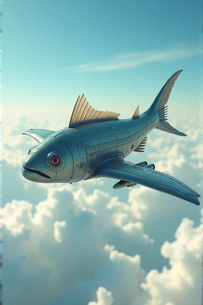 A fish with airplane wings