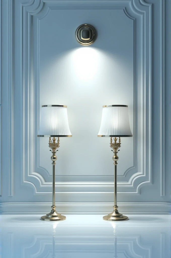 I am owner of "SR LED Lights" . MY slogan is "Let's Bright" . Make a traditional and classic picture to represent my brand with blue and white color