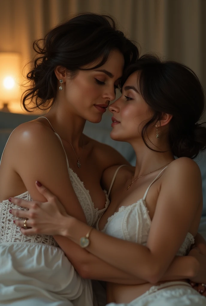 Mature lesbian woman, with a younger woman
