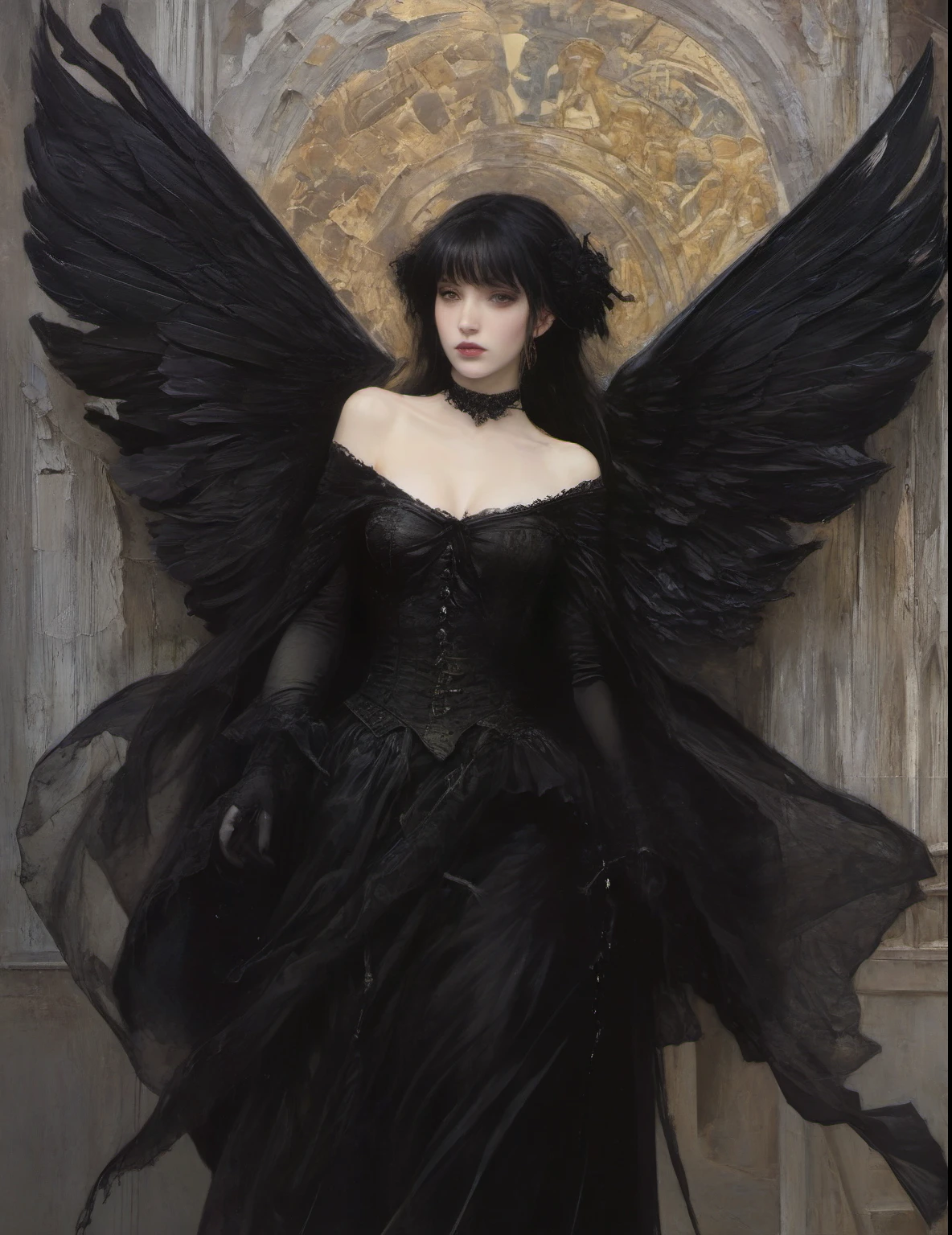 james gurney, Superrealisticart , Like a dream, mystery, provocative, Symbolic, complicated, detailed,, (Gothic,But very beautiful:1.4), (masterpiece, best quality:1.4) , Nico Mori style, eclosion