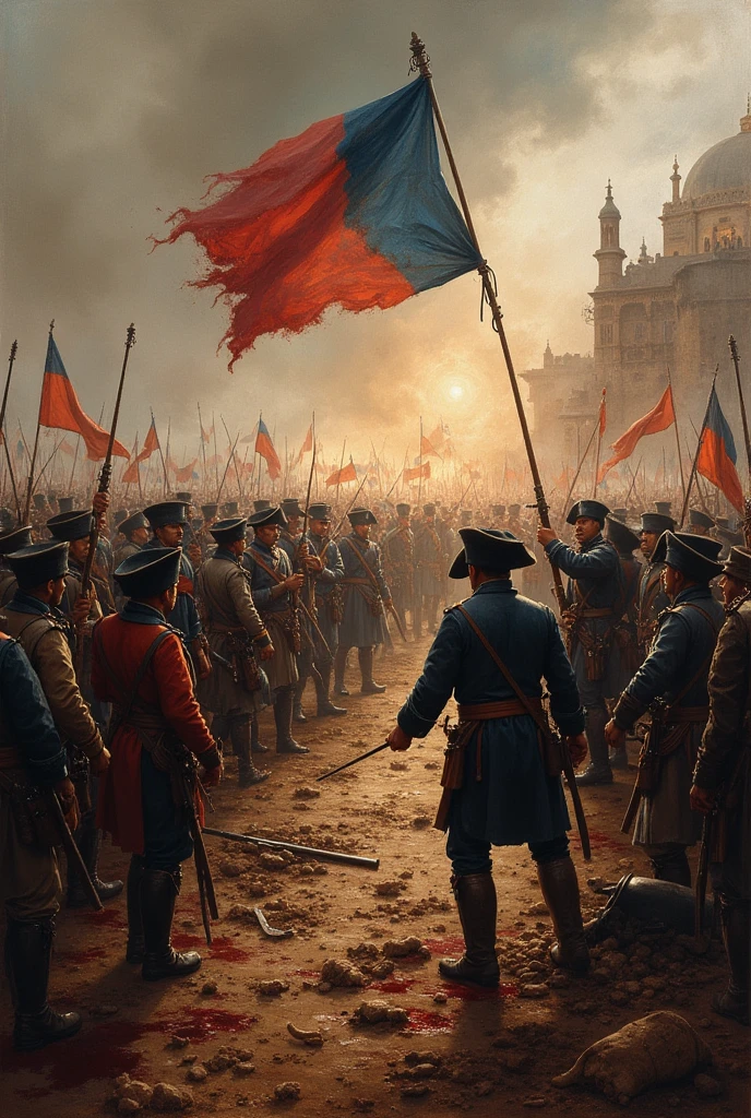 Drawing on first war of independence scene