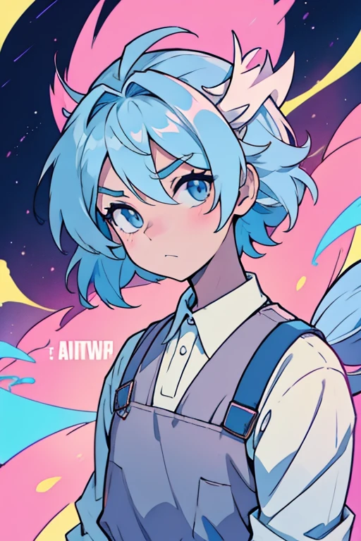 "Create a YouTube channel banner for 'Fuy' featuring a refined cartoon character with a calm, thoughtful expression. The background should consist of soft pastel shades, and the character should be positioned slightly off-center. Use an elegant font for the text 'Fuy', placed prominently but harmoniously within the design. Incorporate subtle details like floating stars or elegant patterns to complement the overall aesthetic."