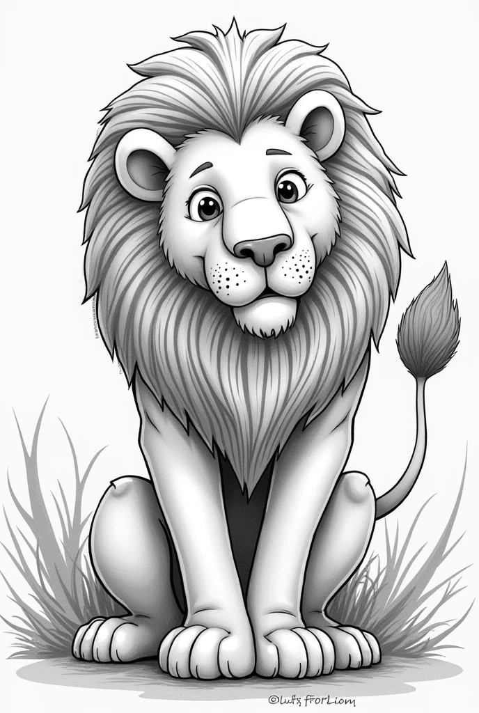 Draw a lion and a shark