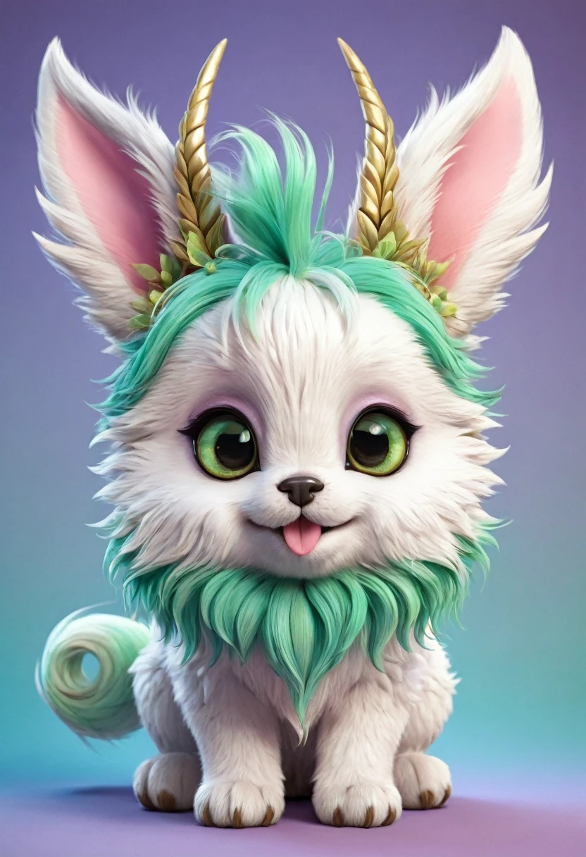 In a fantasy world full of surreal charm, get to know Wolpertinger, a super cute cartoon puppy. With oversized eyes and a playful grin, This adorable creature resembles a cartoon kitten or cartoon duckling, but with the unique characteristics of a Wolpertinger. His fur is as soft as cotton candy, a dreamy mix of pastel colors, and his body is decorated with intricate details, makes it a hot search on Artstation. The background is characterized by lush green, Creating a perfect harmony between reality and fantasy. Wolpertinger’s cheerful nature and charming appearance