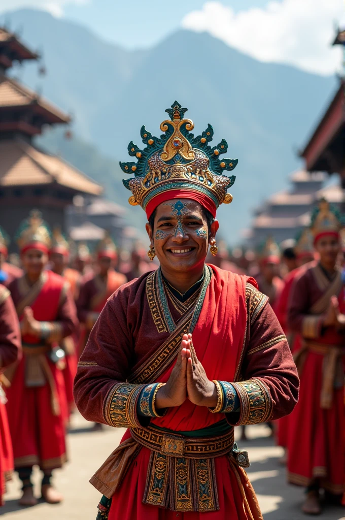 Indrajatra! This festival is a vibrant celebration in Nepal that involves traditional dances like Lakhe, Puli, and Kisi against the backdrop of temples and mountains. To create compelling images like these, you'll need to focus on capturing the energy and colors of the dancers, the historic architecture of the temples, and the majestic presence of the mountains in the background. Play with lighting, composition, and angles to bring out the essence and beauty of each element in your images. Don't forget to pay attention to details and emotions to truly capture the spirit of this cultural festival. With practice and creativity, you can create stunning images that convey the magic of Indrajatra for others to enjoy and appreciate. Best of luck on your artistic journey!