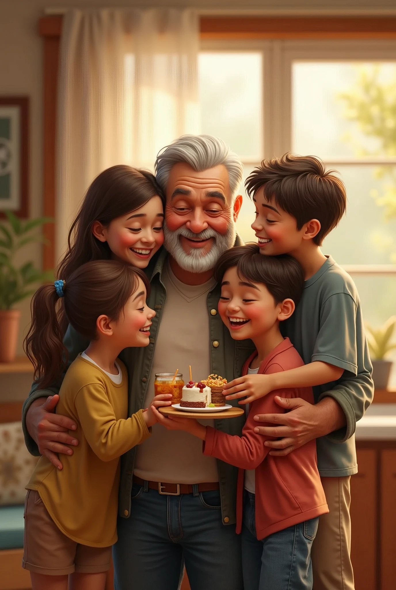 Father's Day Celebration, family reunited